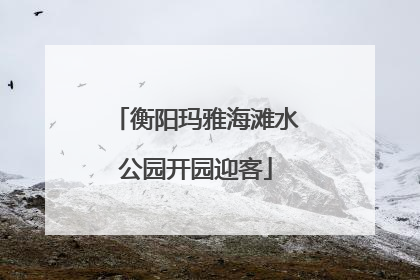 衡阳玛雅海滩水公园开园迎客