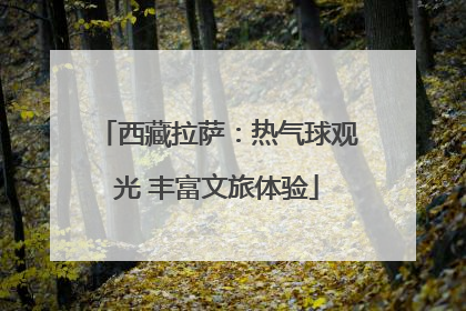 西藏拉萨：热气球观光 丰富文旅体验