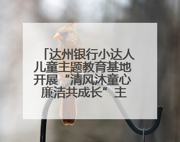 达州银行小达人儿童主题教育基地开展“清风沐童心 廉洁共成长”主题教育活动