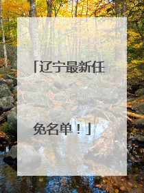 辽宁最新任免名单！