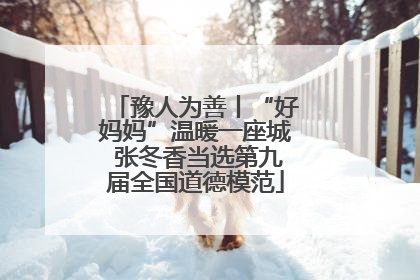 豫人为善丨“好妈妈”温暖一座城 张冬香当选第九届全国道德模范