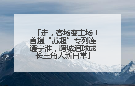 走，客场变主场！首趟“苏超”专列连通宁淮，跨城追球成长三角人新日常