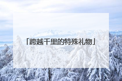 跨越千里的特殊礼物