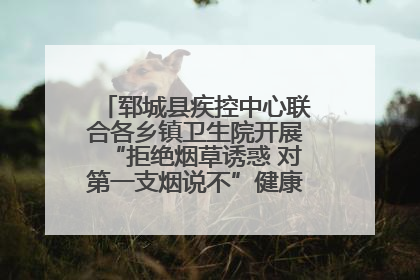 郓城县疾控中心联合各乡镇卫生院开展“拒绝烟草诱惑 对第一支烟说不”健康教育宣传活动
