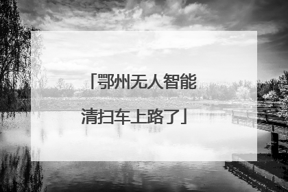 鄂州无人智能清扫车上路了