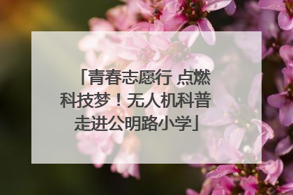 青春志愿行 点燃科技梦！无人机科普走进公明路小学