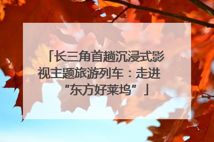 长三角首趟沉浸式影视主题旅游列车：走进“东方好莱坞”
