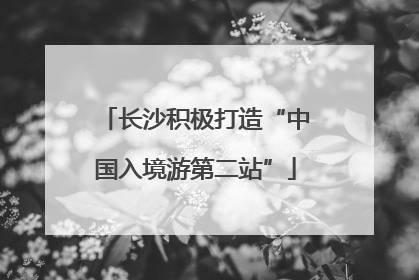 长沙积极打造“中国入境游第二站”