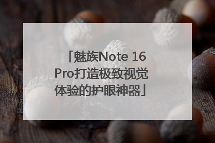 魅族Note 16 Pro打造极致视觉体验的护眼神器