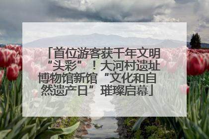 首位游客获千年文明“头彩”！大河村遗址博物馆新馆“文化和自然遗产日”璀璨启幕