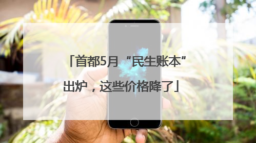 首都5月“民生账本”出炉，这些价格降了