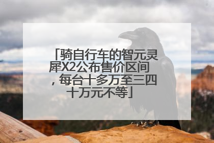 骑自行车的智元灵犀X2公布售价区间，每台十多万至三四十万元不等