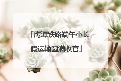 鹰潭铁路端午小长假运输圆满收官