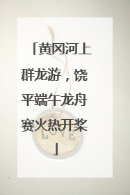 黄冈河上群龙游，饶平端午龙舟赛火热开桨