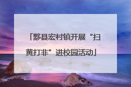 黟县宏村镇开展“扫黄打非”进校园活动