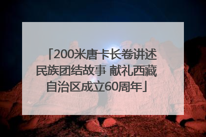 200米唐卡长卷讲述民族团结故事 献礼西藏自治区成立60周年