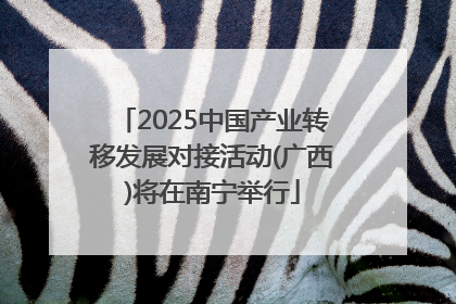 2025中国产业转移发展对接活动(广西)将在南宁举行