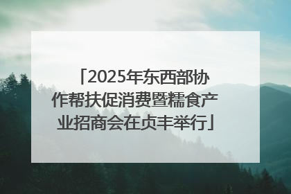 2025年东西部协作帮扶促消费暨糯食产业招商会在贞丰举行