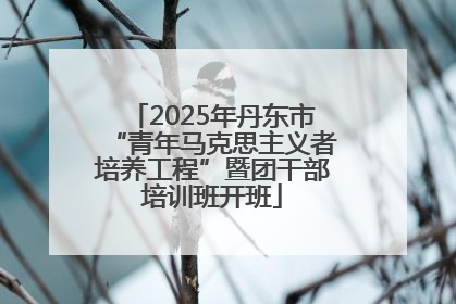 2025年丹东市“青年马克思主义者培养工程”暨团干部培训班开班