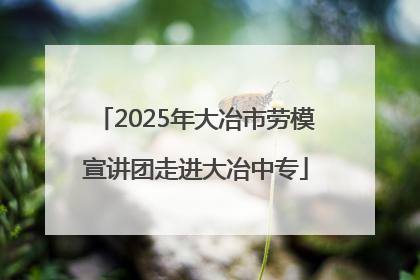 2025年大冶市劳模宣讲团走进大冶中专
