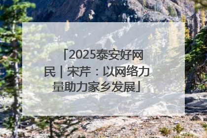 2025泰安好网民｜宋芹：以网络力量助力家乡发展