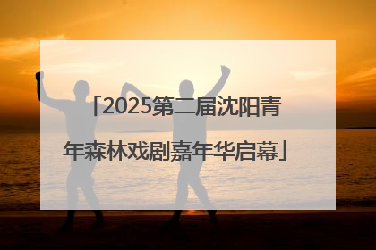 2025第二届沈阳青年森林戏剧嘉年华启幕