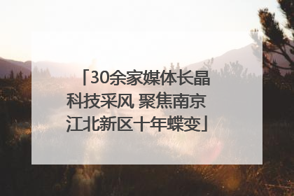 30余家媒体长晶科技采风 聚焦南京江北新区十年蝶变