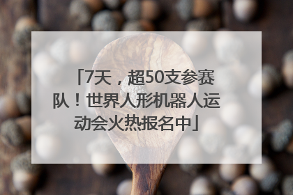 7天，超50支参赛队！世界人形机器人运动会火热报名中