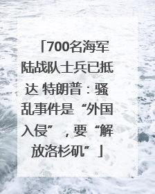 700名海军陆战队士兵已抵达 特朗普：骚乱事件是“外国入侵”，要“解放洛杉矶”