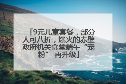9元儿童套餐，部分人可八折，爆火的赤壁政府机关食堂端午“宠粉” 再升级