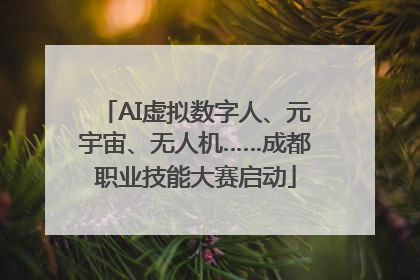 AI虚拟数字人、元宇宙、无人机……成都职业技能大赛启动